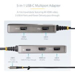 StarTech.com USB-C Multiport USB-C Chromebook - Imagen 2