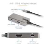 StarTech.com Adaptador Multipuertos USB C HDMI 2.0b 4K 60Hz - Imagen 3