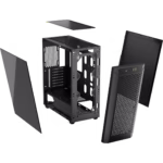 Gabinete ATX semitorre con vidrio templado 480T Airflow, negro - Imagen 6