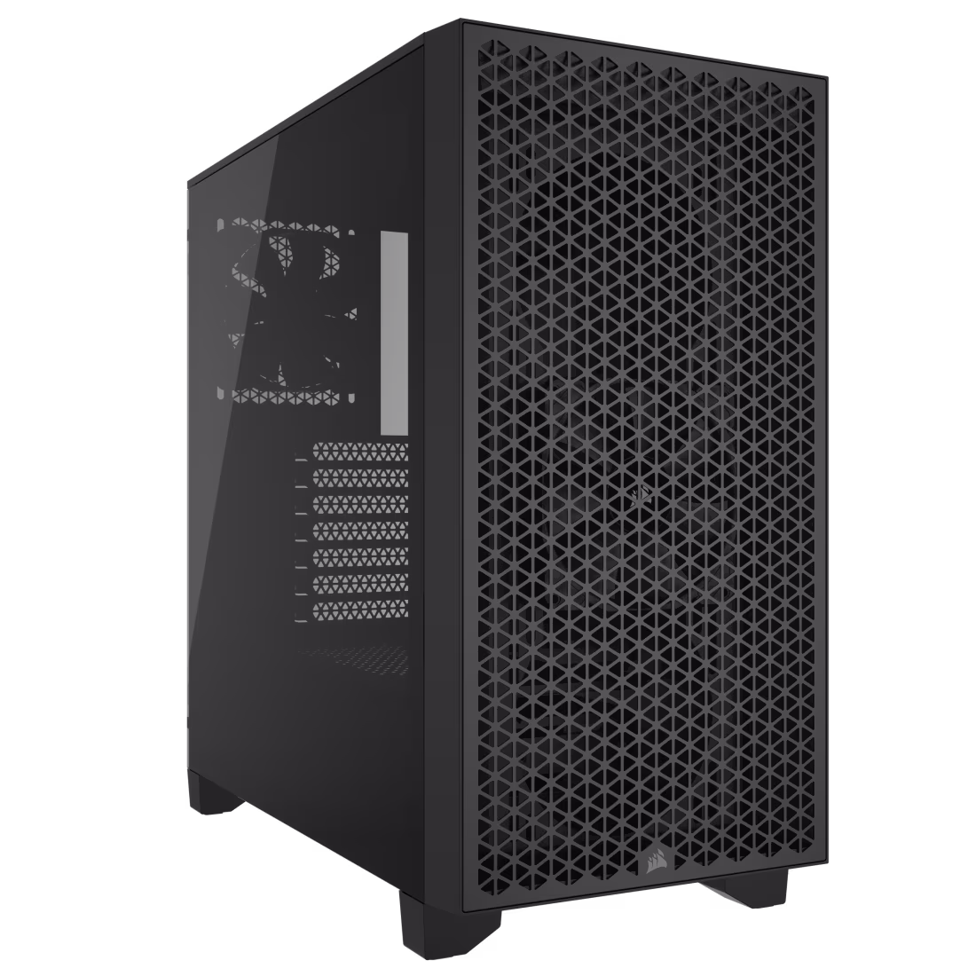 267 Gabinete Corsair 3000D AirFlow, Vidrio Templado 2*USB3.2 Aud/mic Black SinFuente - Imagen 1