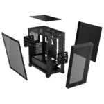 Gabinete Corsair 3000D AirFlow, Vidrio Templado 2*USB3.2 Aud/mic Black SinFuente - Imagen 5