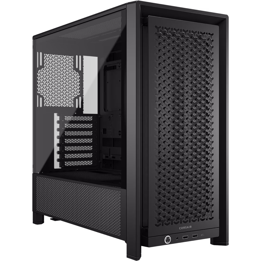 273 Gabinete Corsair 4000D Frame, Mid Tower Vid.Templ. USB-C 2*USB3.2 ATX Negro - Imagen 1