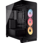 Gabinete Gamer CORSAIR FRAME 4500X RS-R ARGB Mid Tower Cristal Panorámico Negro